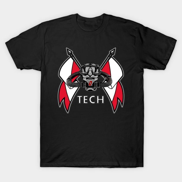 Diving - Tech Diving T-Shirt by Birding_by_Design